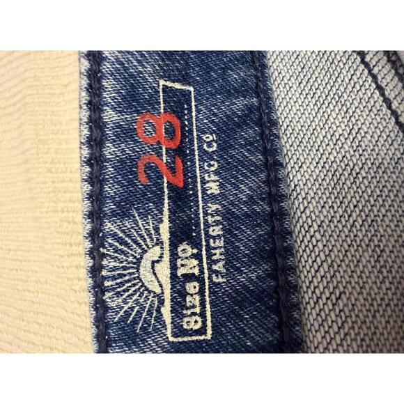 Faherty Stretch Terry Indigo 5-Pocket Pant size 28 - Picture 7 of 8